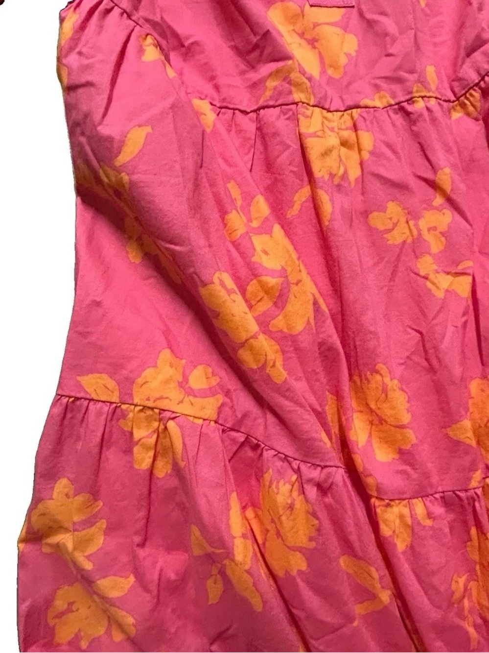 Women’s Southern Tide Pink Orange Layered Summer Dress Size XL - Picture 3 of 5